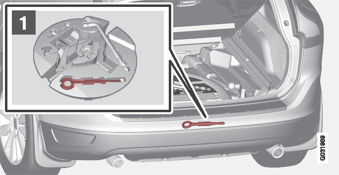 P3-835-xc60 Tow eyelet in Boot