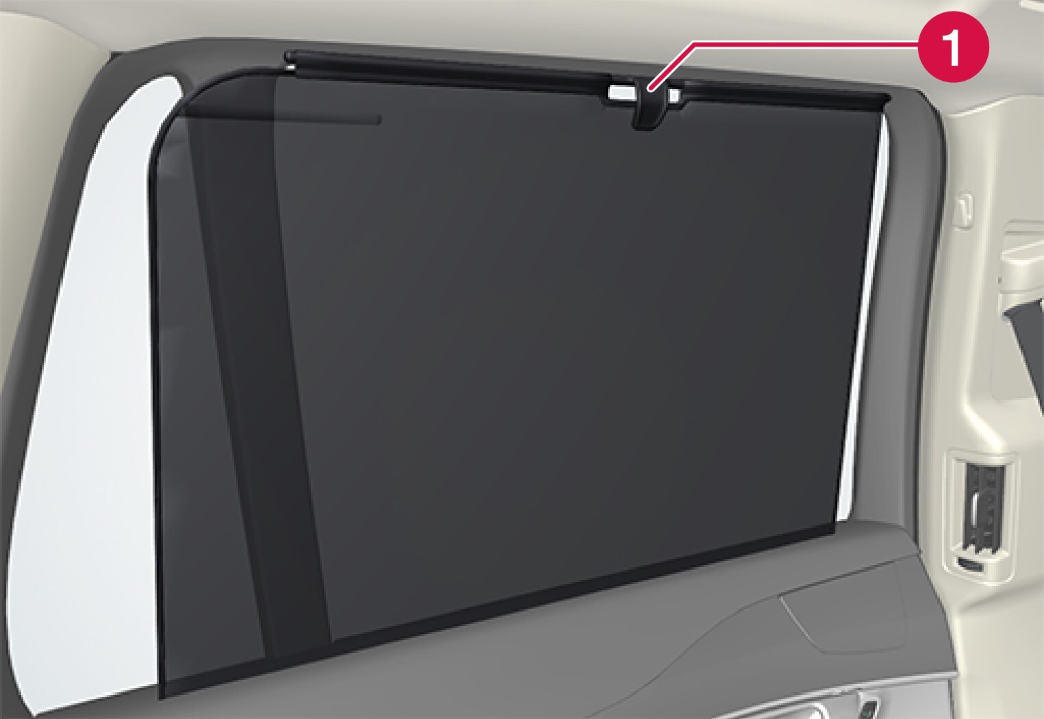 P5-1507 Sun curtain rear door