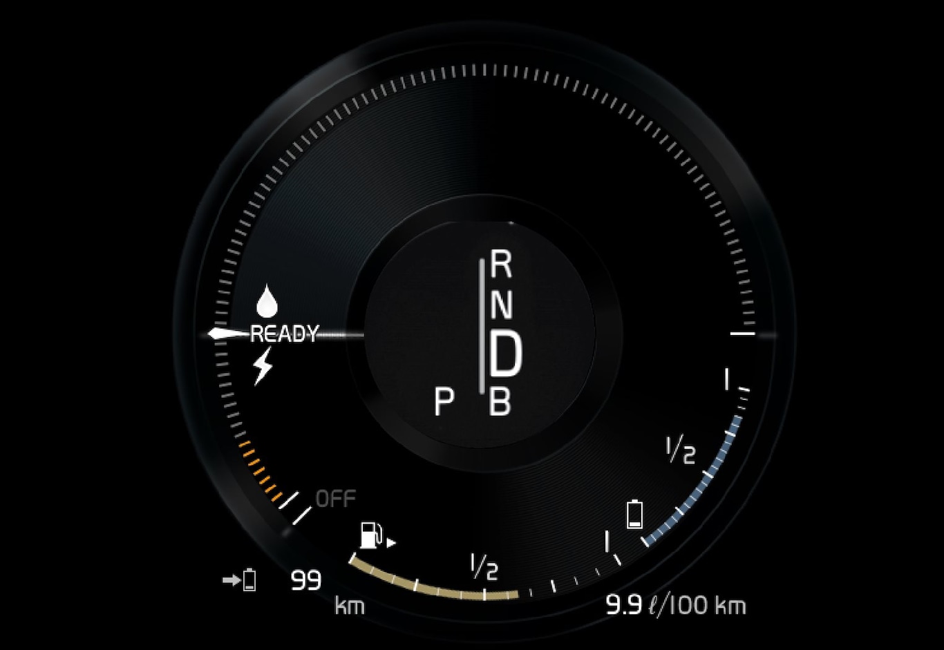 P5-1646-XC90H-hybrid gauge Ready mode