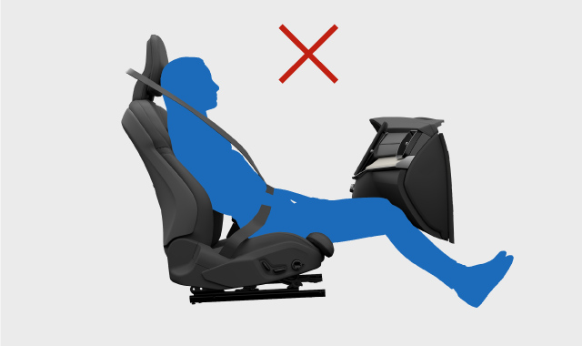 Postura incorrecta en el asiento