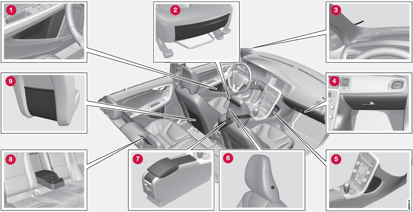 P3-1346-S60 Storage in interior