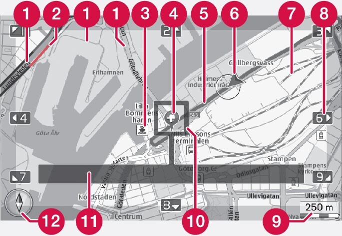 P3/P4-1220-Text and symbols on the map