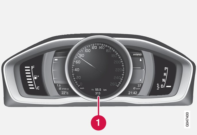 P3-1246-V60H Trip meter