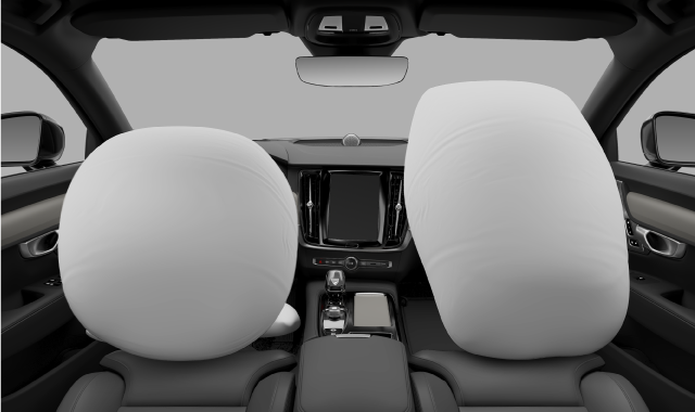 Front airbag placement