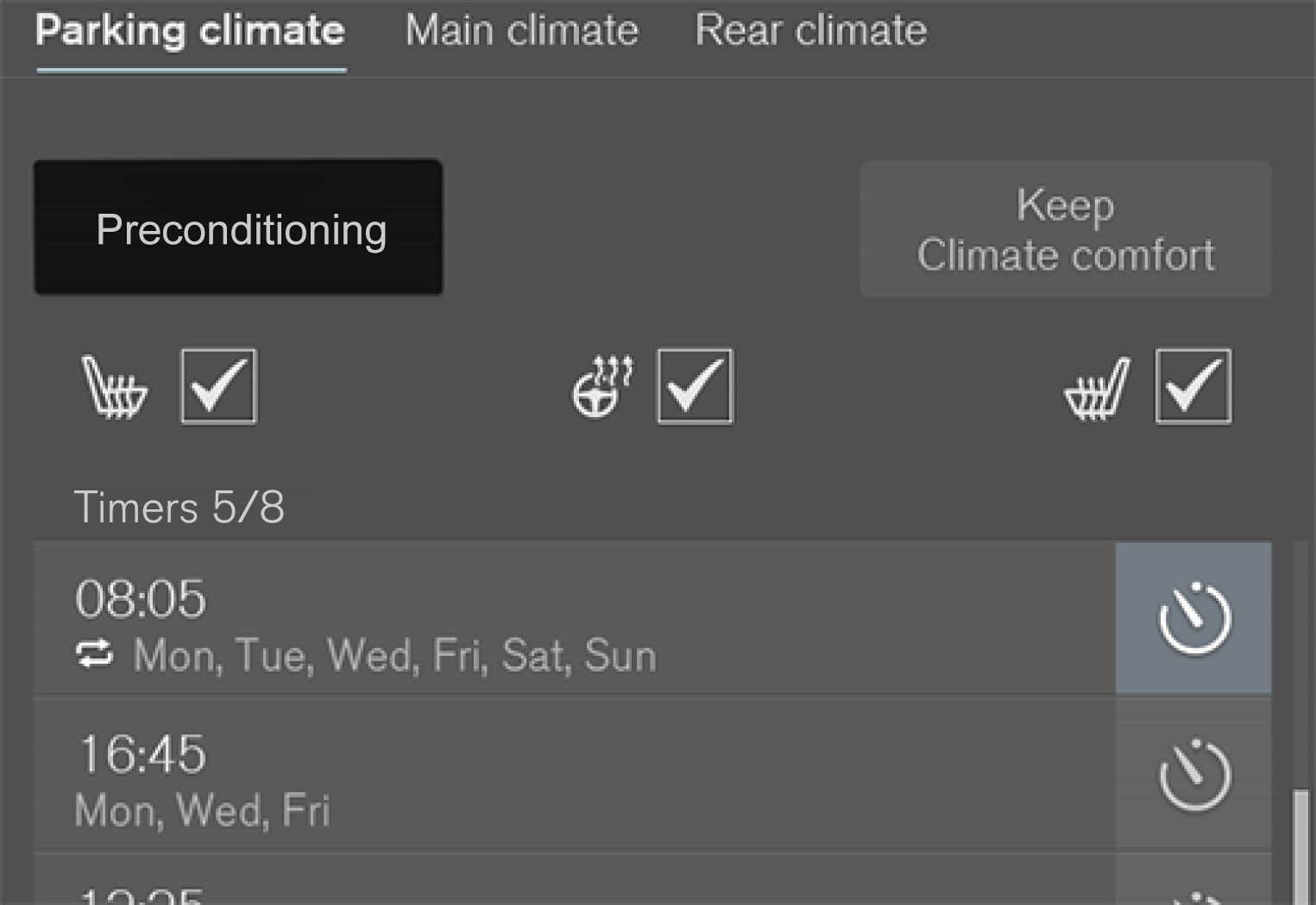 P5-1646-S90H/V90H/XC90H–Climate–Button preconditioning