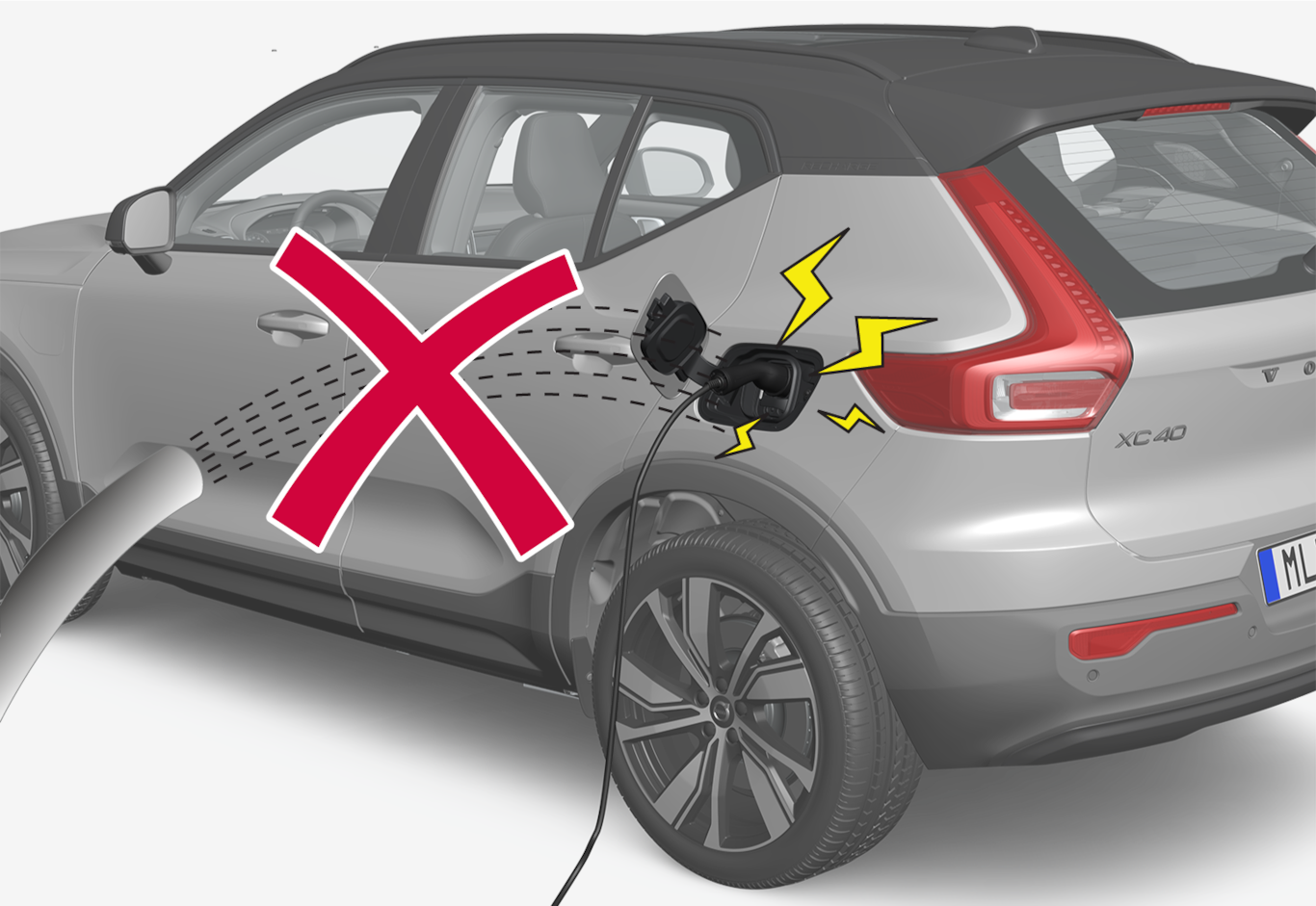 P6-2037-BEV Warning charging intake