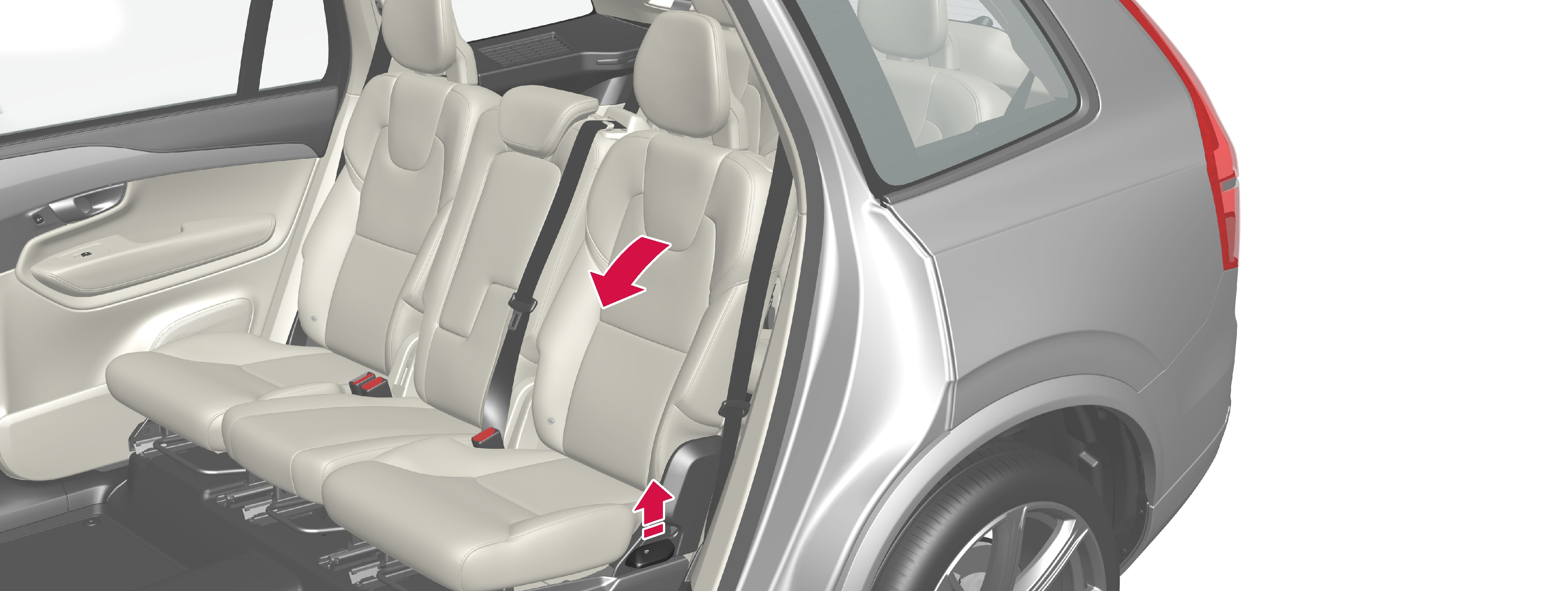P5-1817-XC90+XC90H-2nd seat row-Folding outer seat