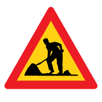 P5-1717-Navigation, road work symbol