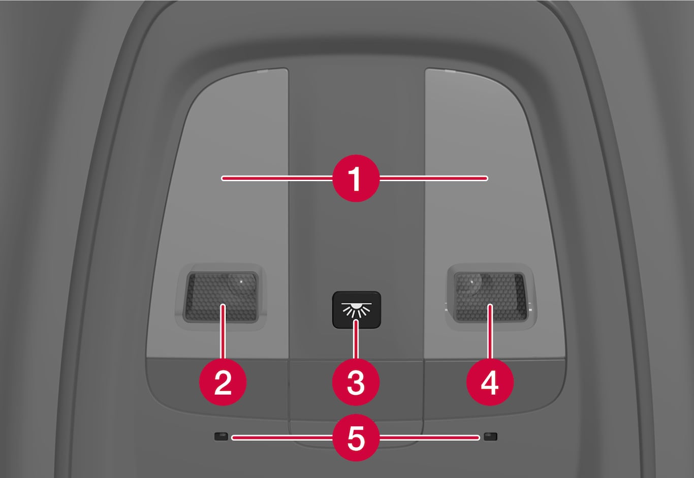 P6-2139-C40-Front interior lightning panel in roof