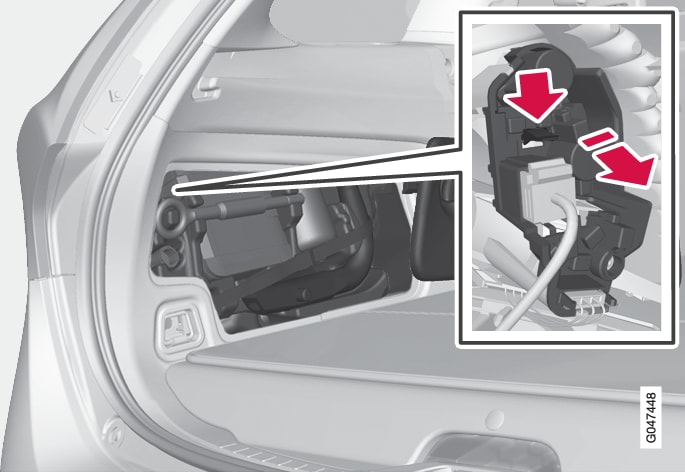 P3-1246-V60H Replacing bulbs, rear