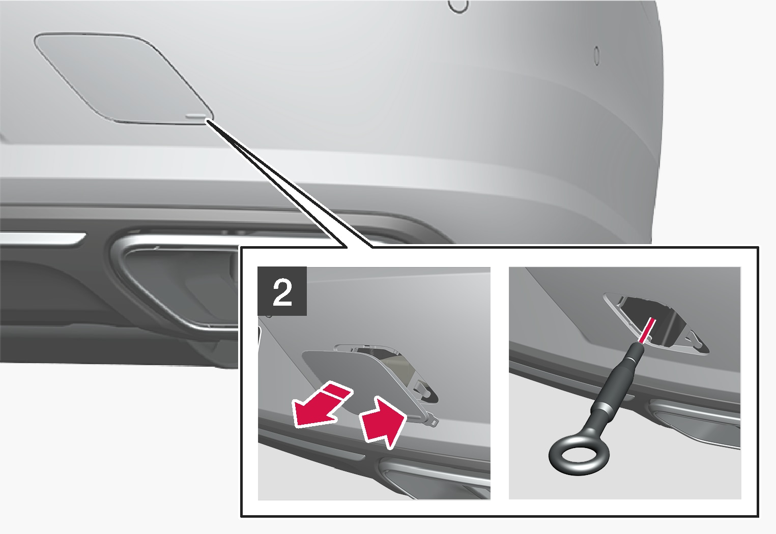 P5-1617-S90-V90-towing eye fitting rear step 3