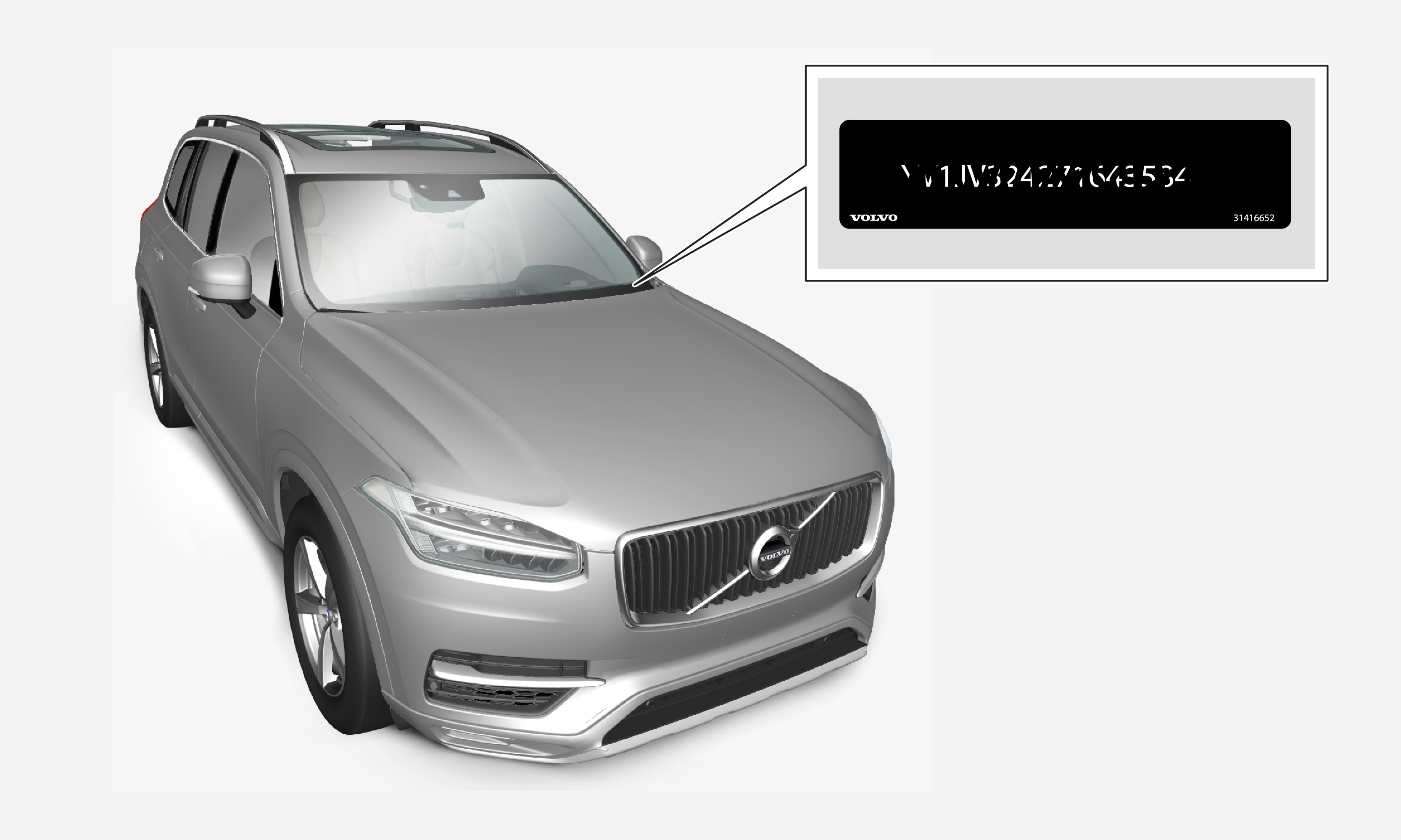 Manie raket Van Volvo Cars - Het VIN (Vehicle Identification Number) van de auto vinden