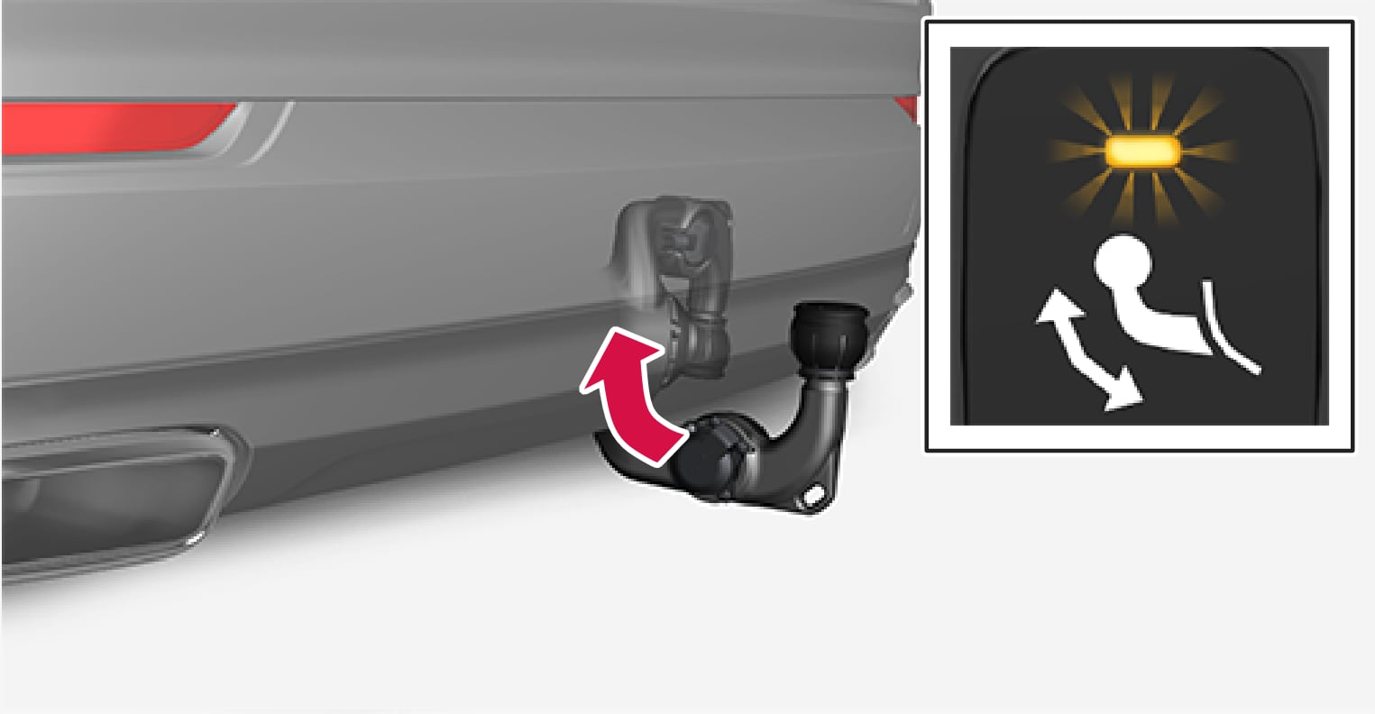 P5-1507 Swivable towbar and tow bar switch (retract)