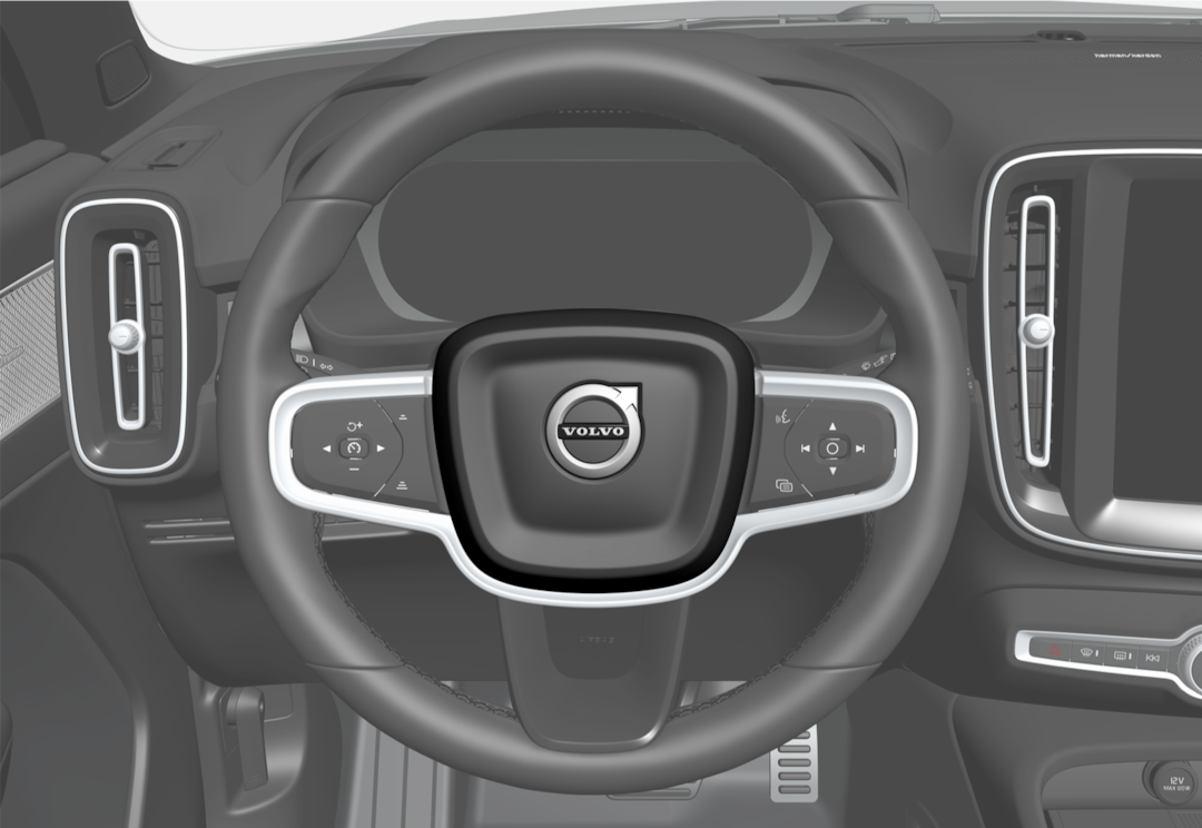 XC40 Recharge Pure Electric Steering wheel controls and horn Volvo