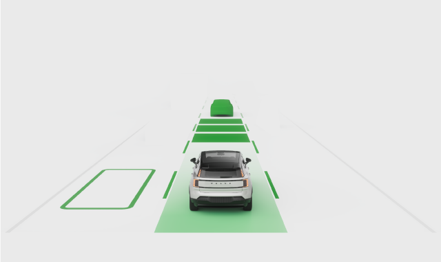 Komunikácia systému Pilot Assist v priestorovom režime