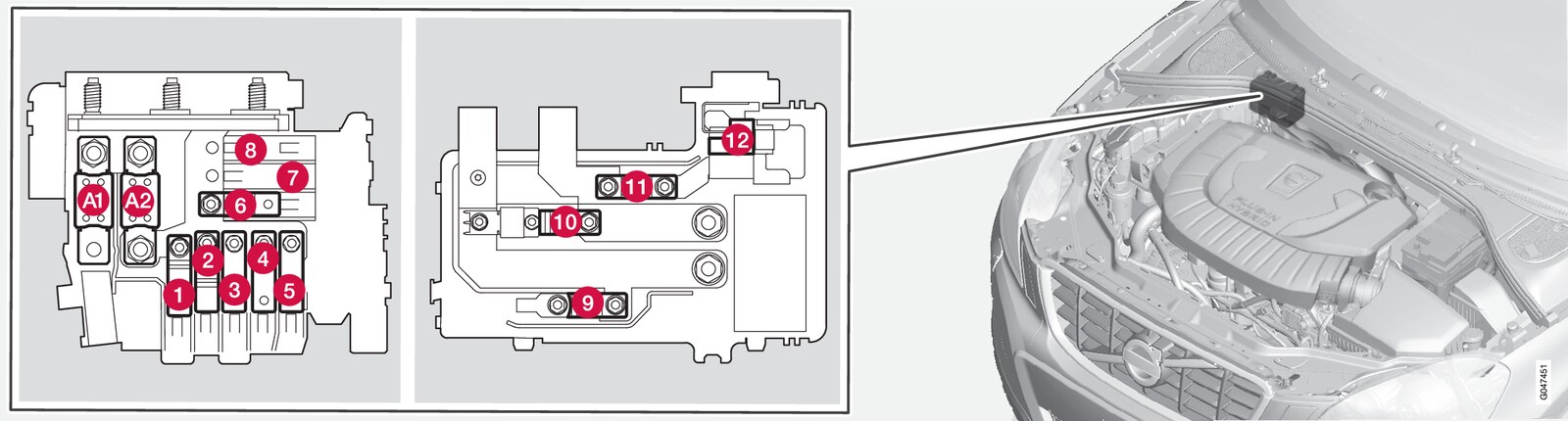 P3-1246-V60H Pre Fuse Box for start/stop