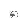 Symbol indicating that adaptive cruise control is inactive