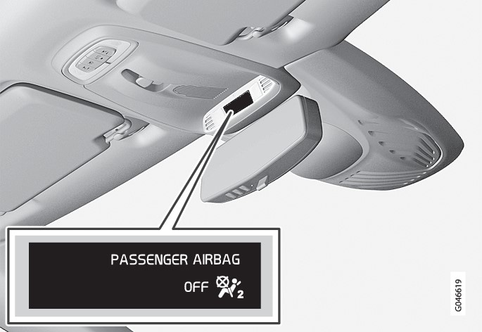 P4-1220-Y55X-Overheadconsol - Passenger airbag off