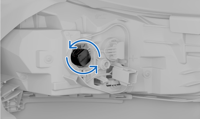 Location of panel for rear lights.