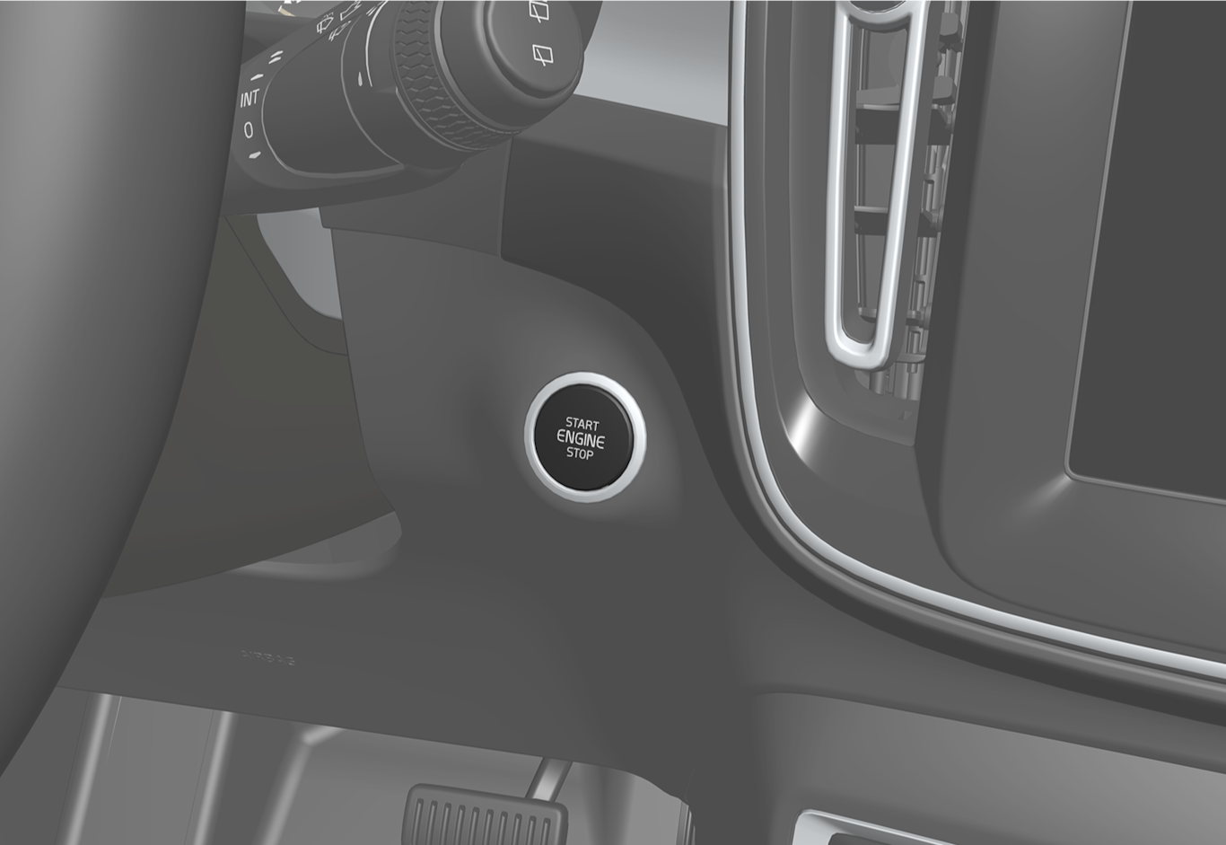 VCC-XC40HEV-engine start button