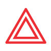 Symbol for nødblinklys