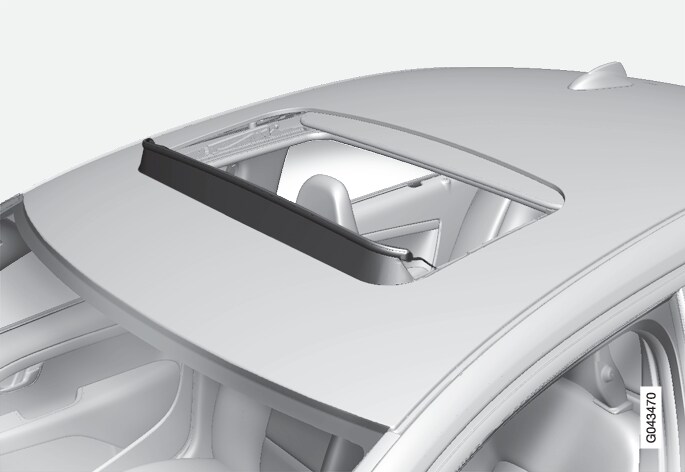 P3-1020-S80 Wind deflector moonroof