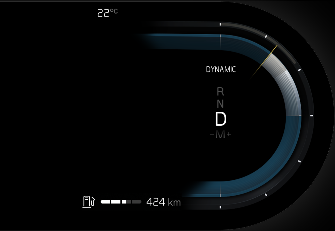 P5-22w22-iCup-Drive mode in driver display non hybrids