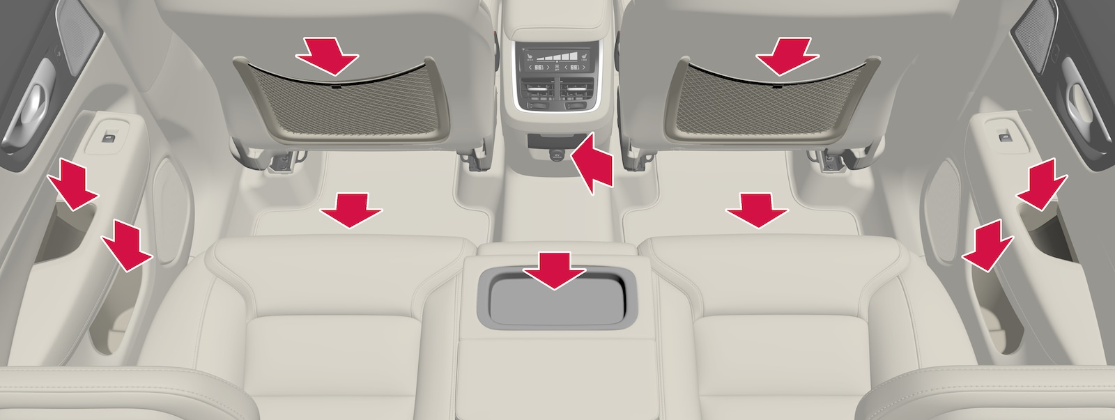 P5- XC60-1717-Overview interior rear seat
