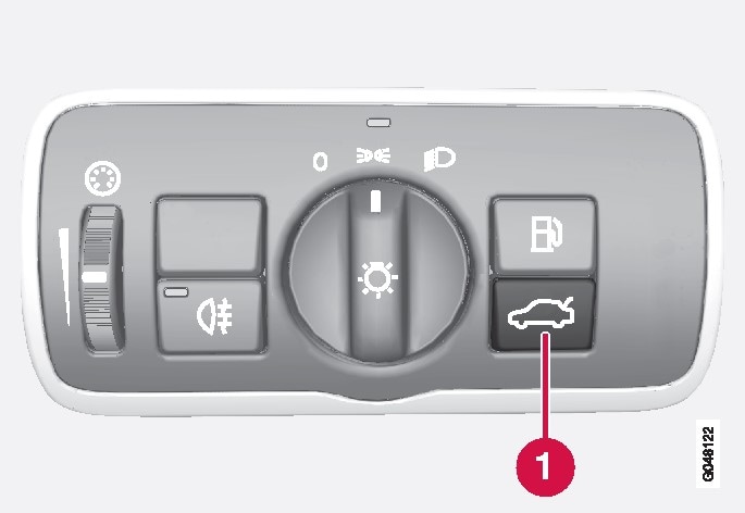 P3-1320-USA-S60/S80-lighting panel opening trunk