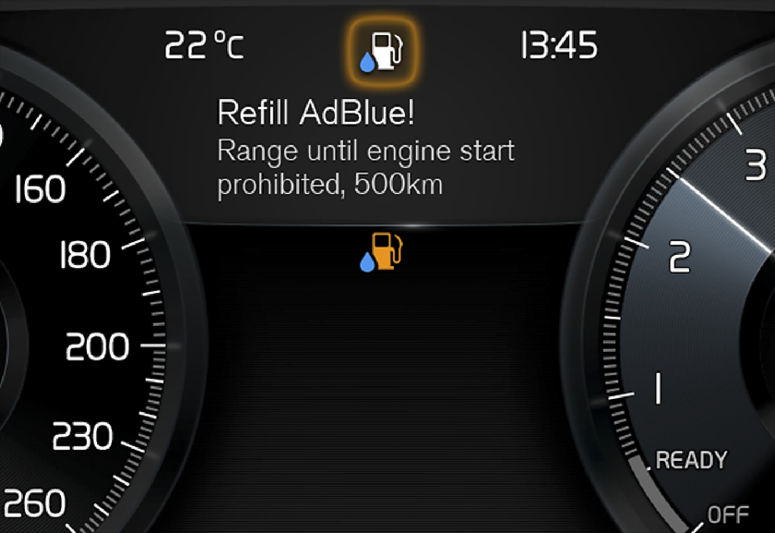 P5-XC60-1746-Adblue messages in driver display