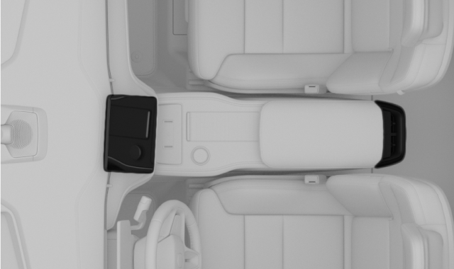 Climate controls in centre display and tunnel console