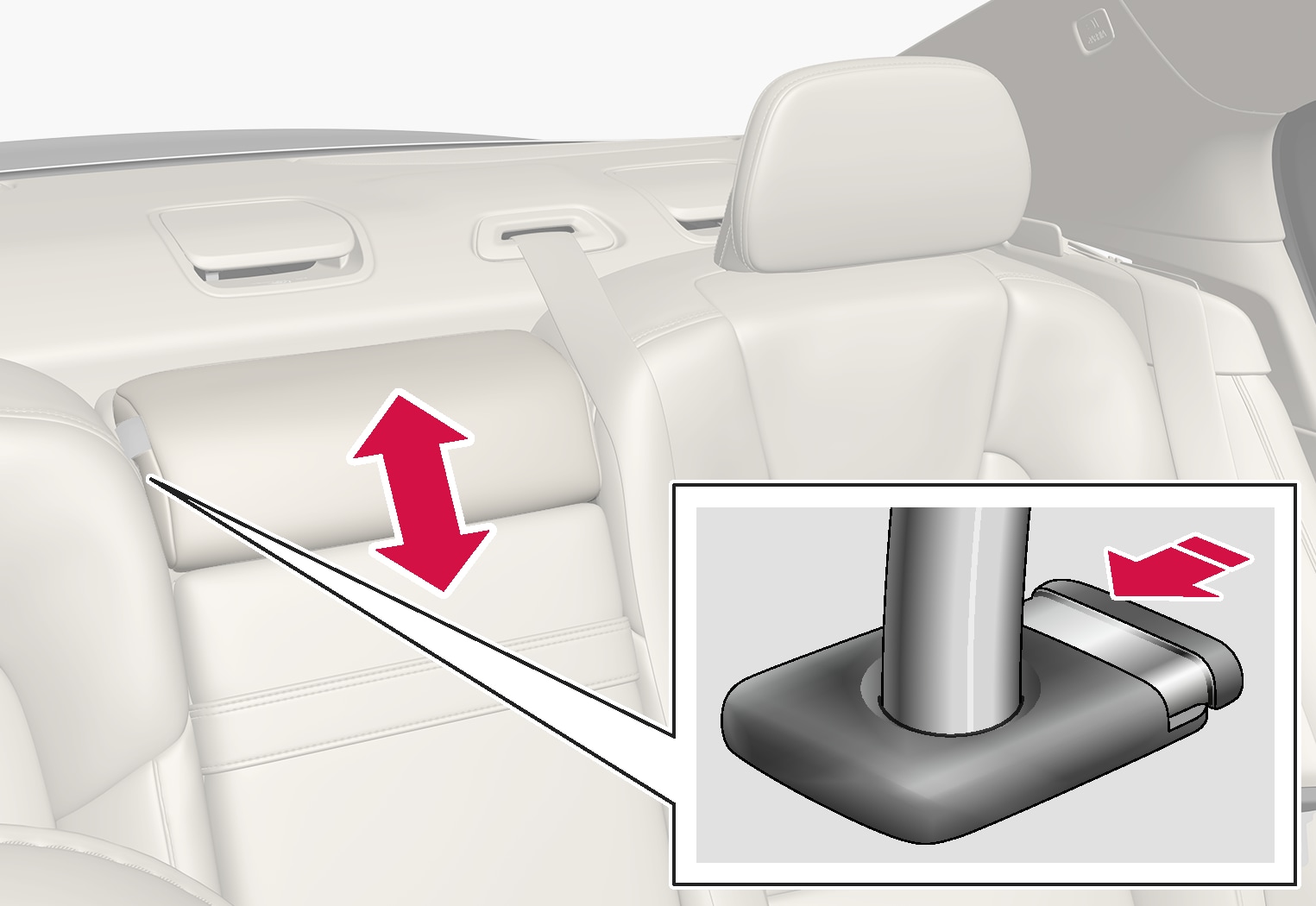 P5-1817-S60-Rear seat-Adjust headrest center