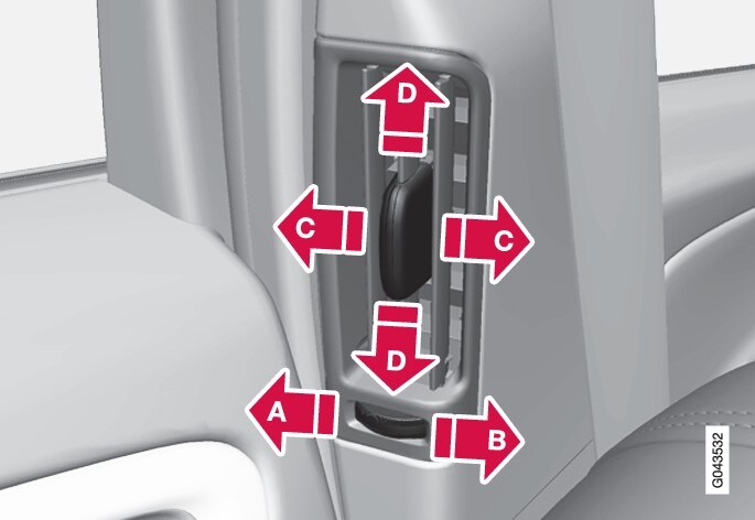 P3-1246-S60/V60/V60H Air vents in door pillars