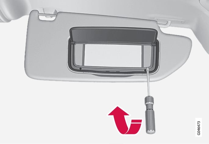 P3-1220-V70/XC70/S80/S80L Lighting make-up mirror