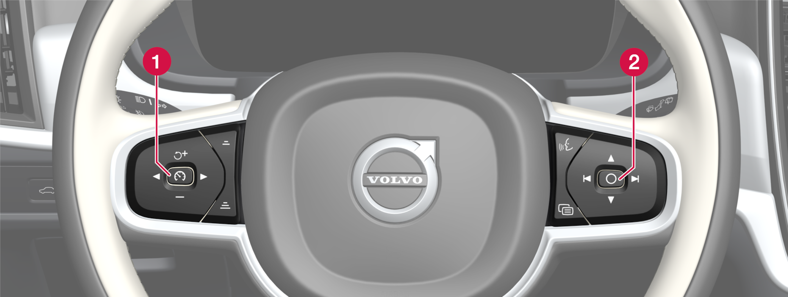 XC60 Steering wheel controls and horn Volvo Support IN