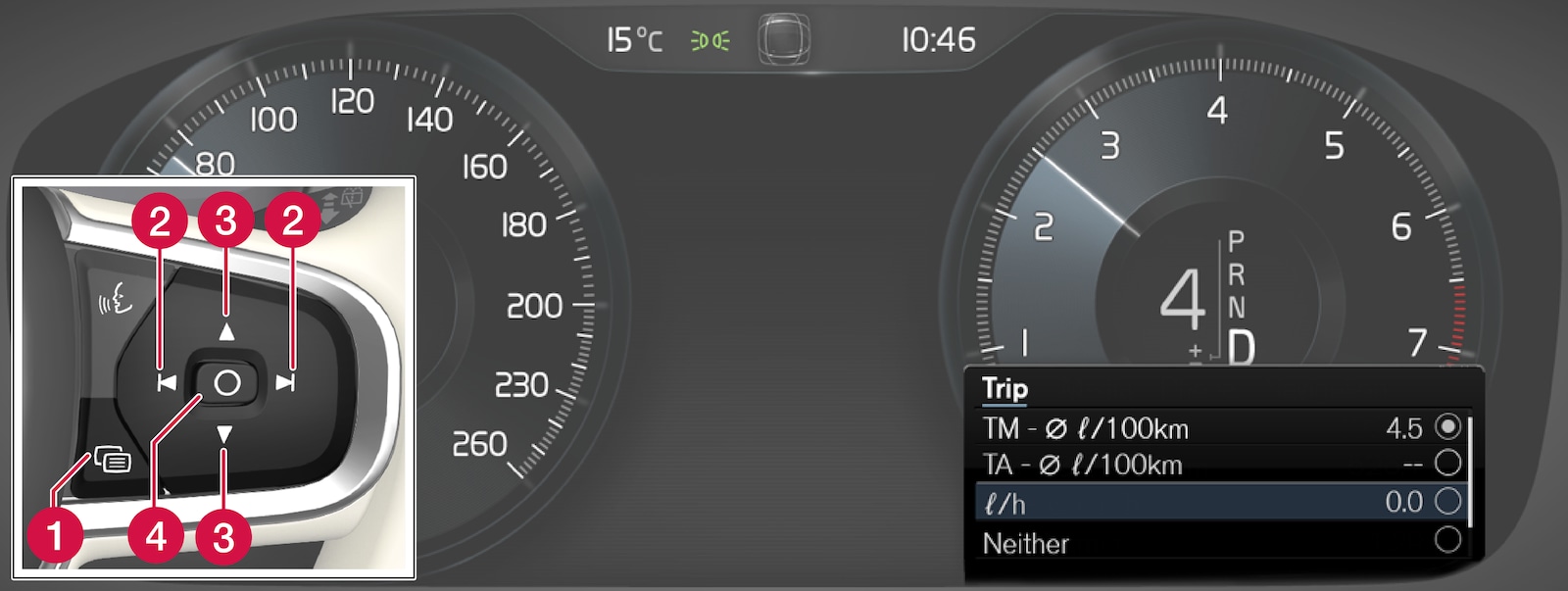 P5-1717-ALL-Trip computer navigation in driver display