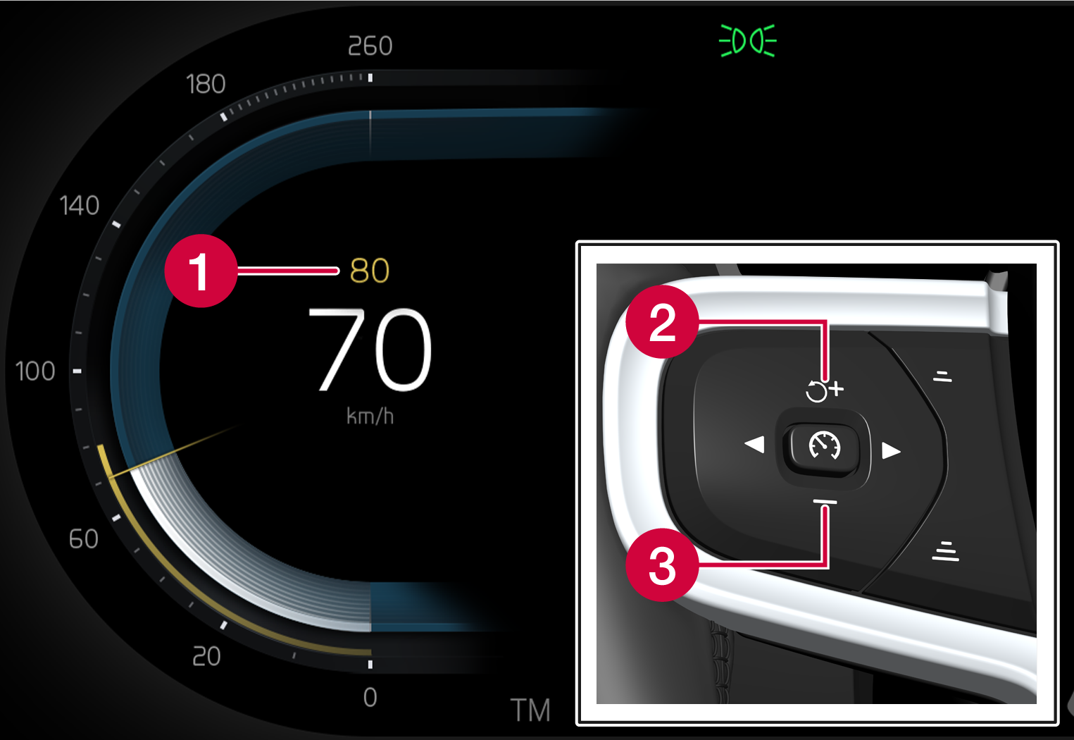 Px-2037-iCup-Set speed for Cruise Control functions