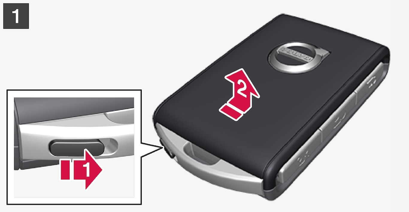 P5-1507 Change battery in remote key - No 1