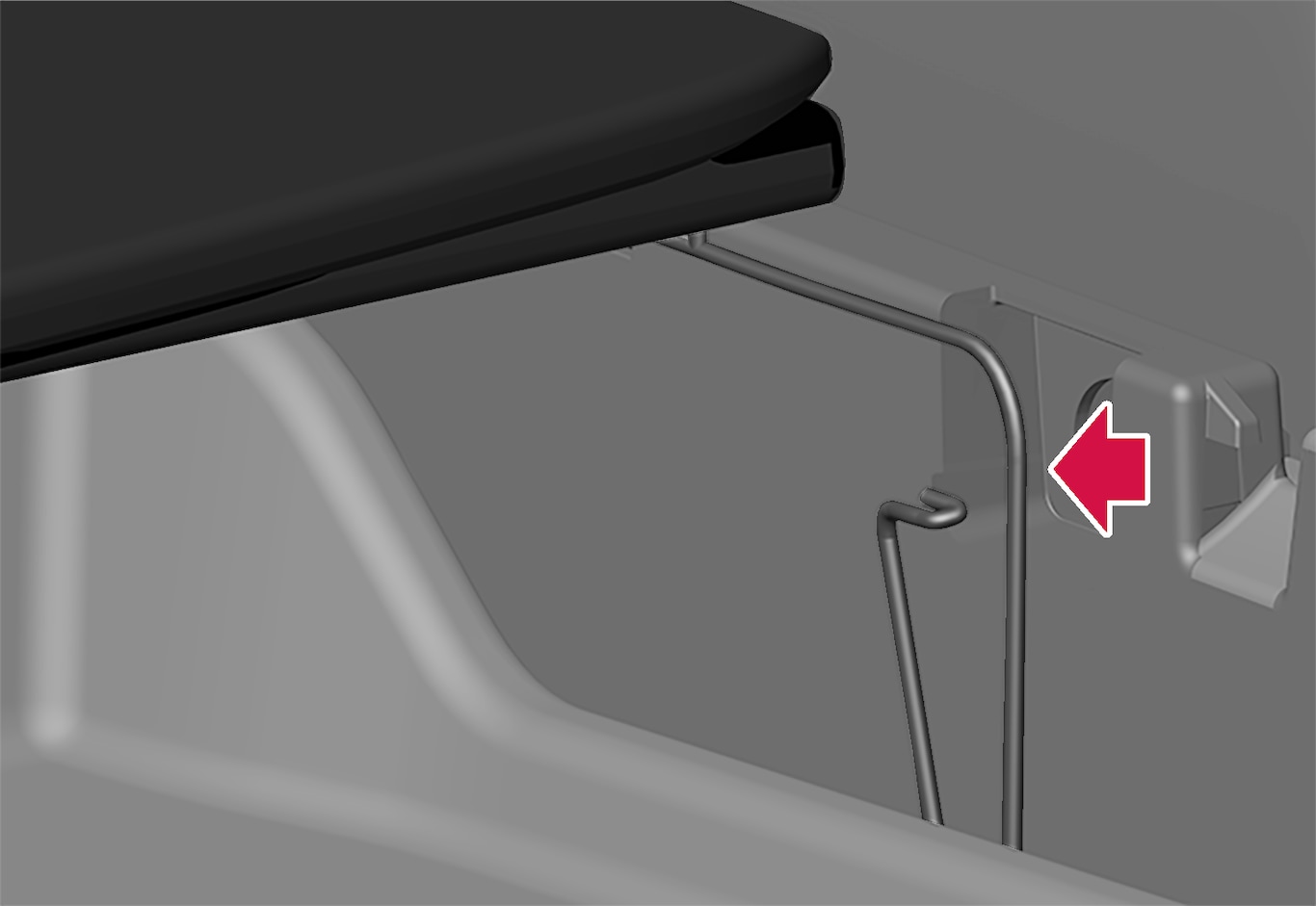 P6-1817-XC40-Foldable loadfloor removal step 2
