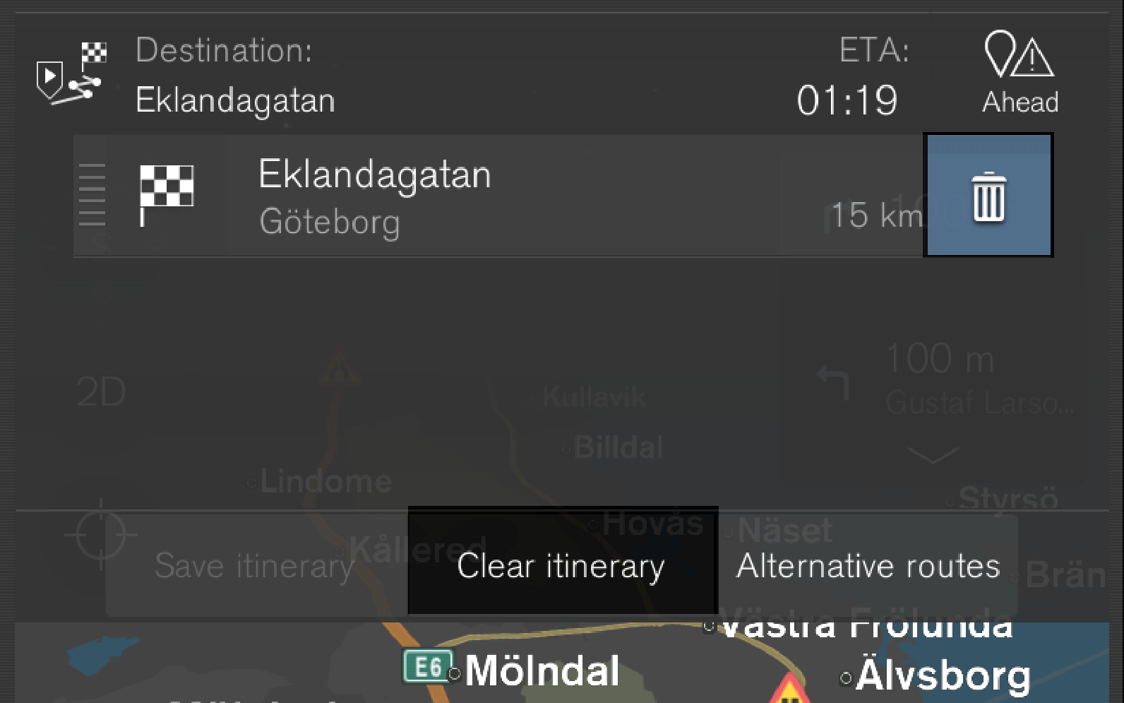 16w10 - Support site - Sensus Connect -Trashcan and Clear Itinerary - GBR