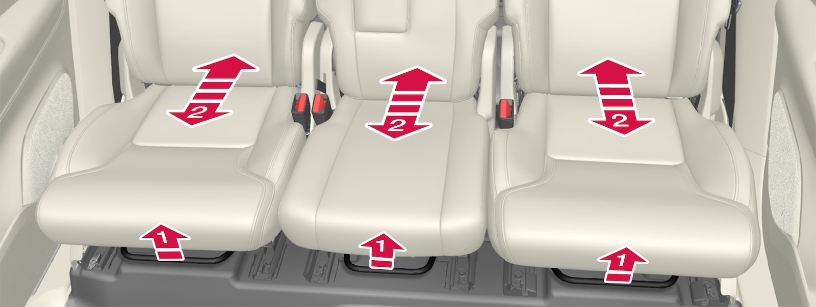 P5-1507-2nd seat row (7 seat car)-Length adjuster handle
