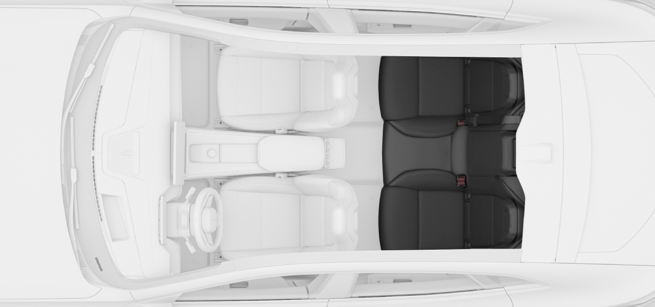 Location of child restraint attachment points