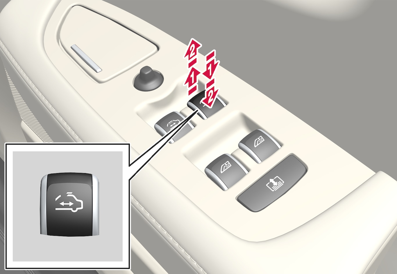 P5-1746-S90L-Door control, panoramic roof