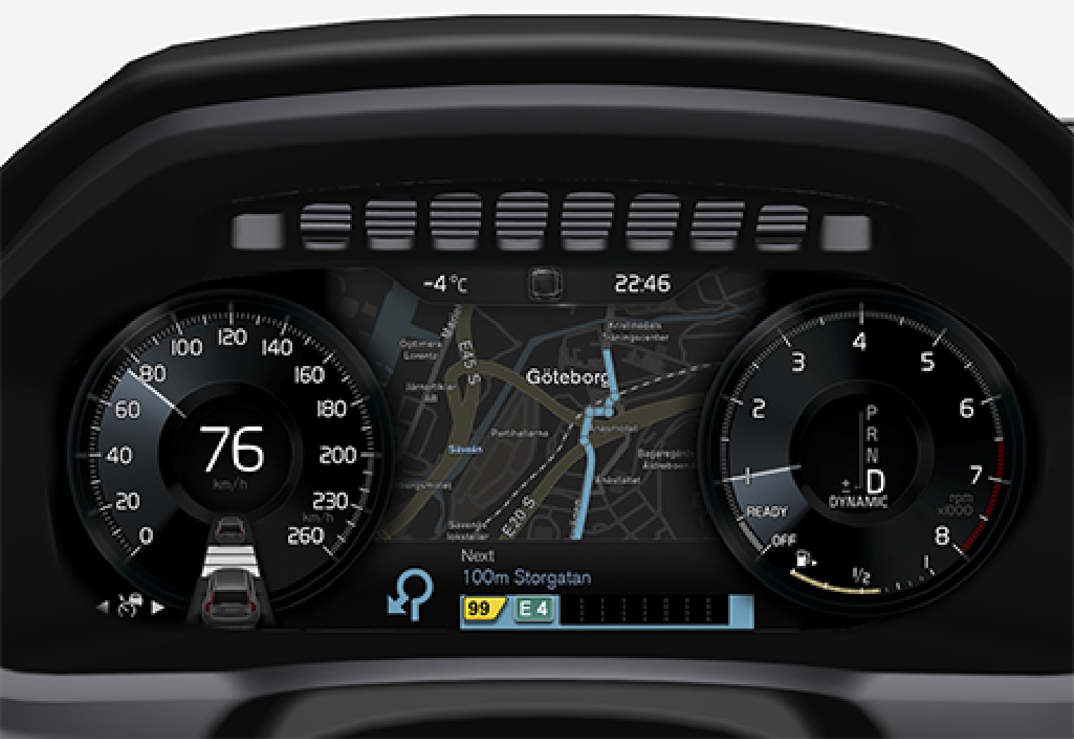 P5-1507-Navigation, overview driver display 12 inch