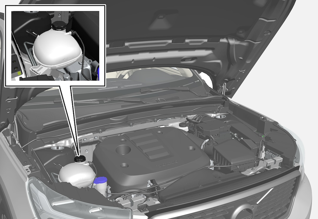 XC40 Mild Hybrid Koelvloeistof bijvullen Volvo Support NL