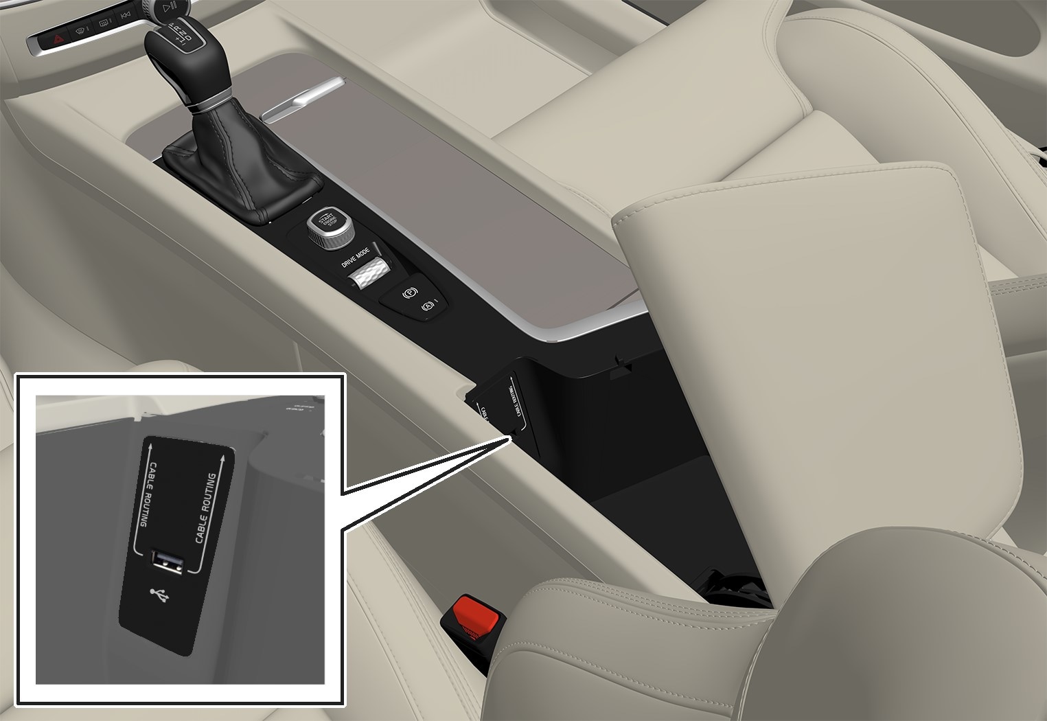 Connecting a device via USB port Media player Sound, media and