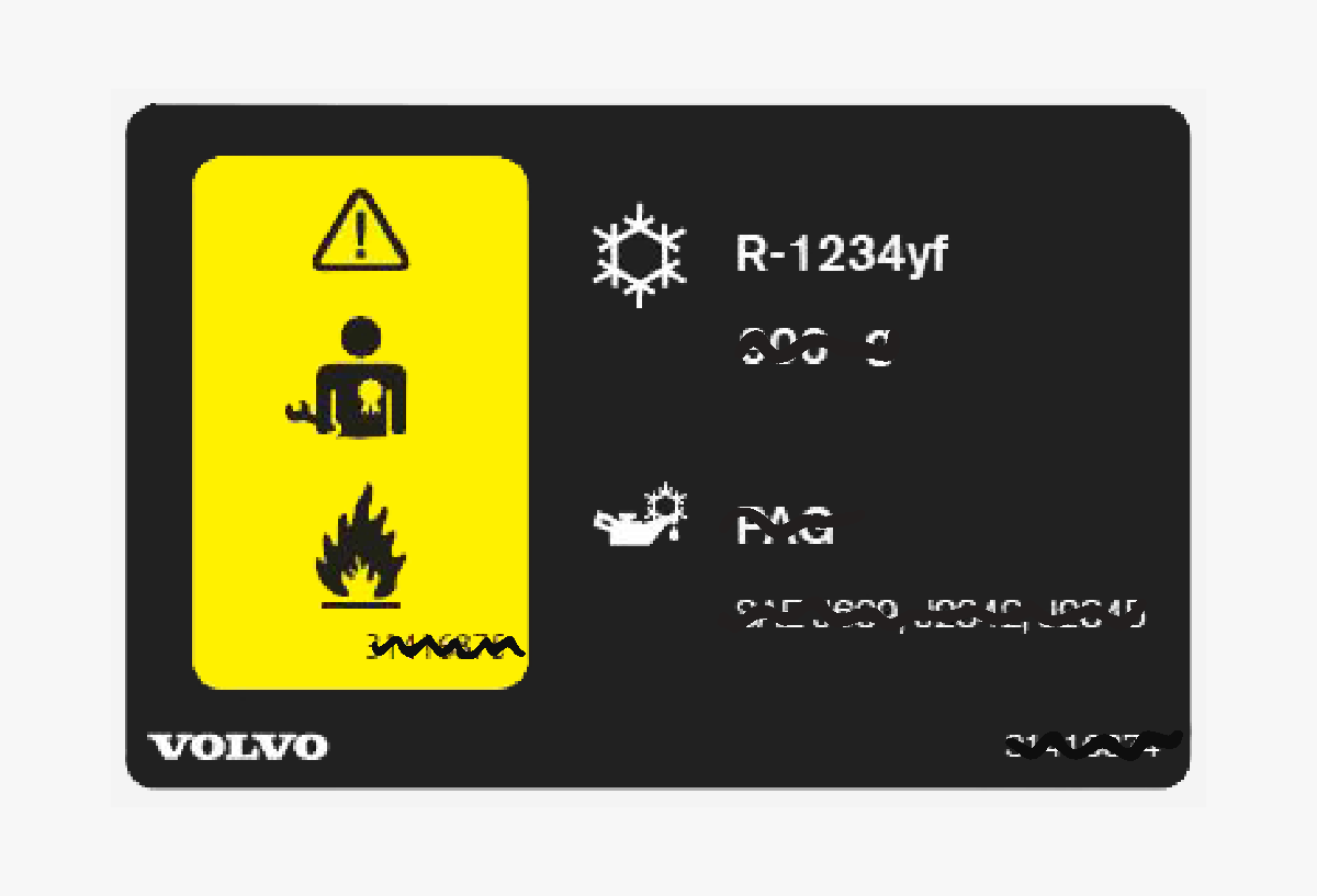 P5-1507-Decal air conditioning R1234yf