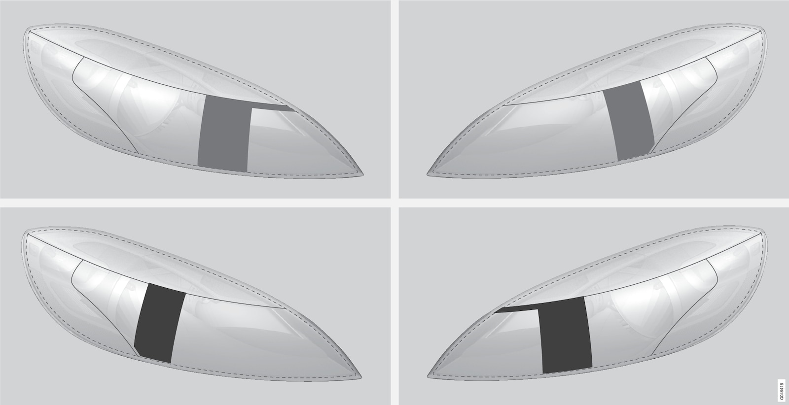 P4-1220-Y55X Masking halogen headlights