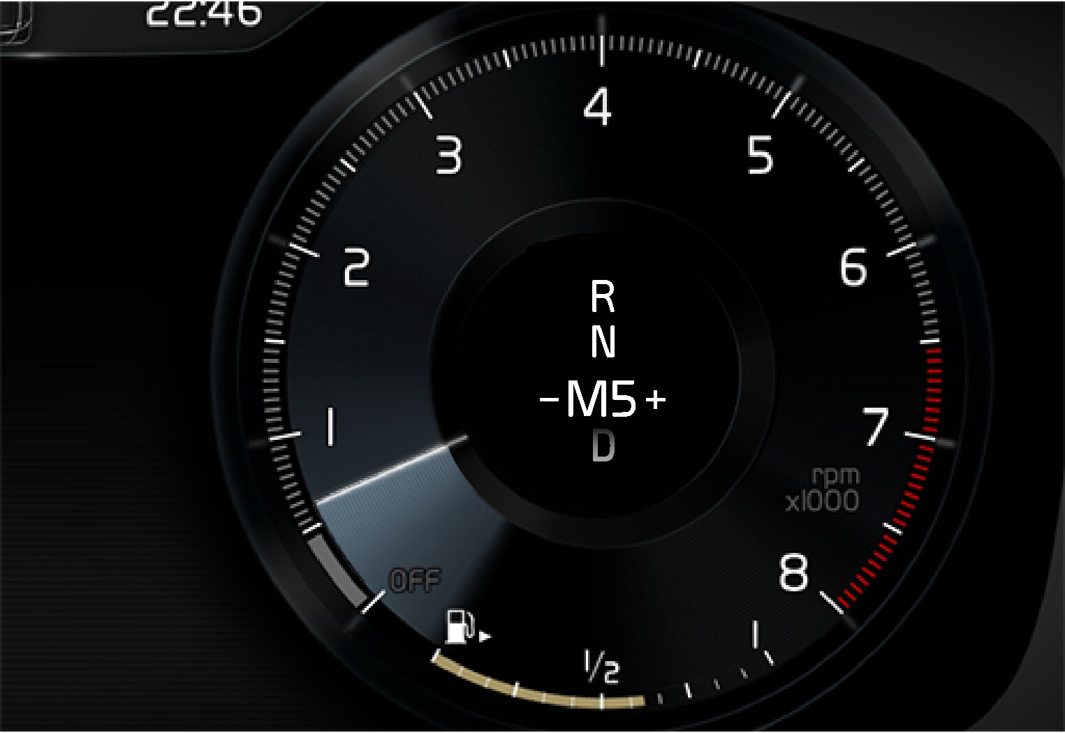 P5P6-1917-8G-Manual gear in driver display