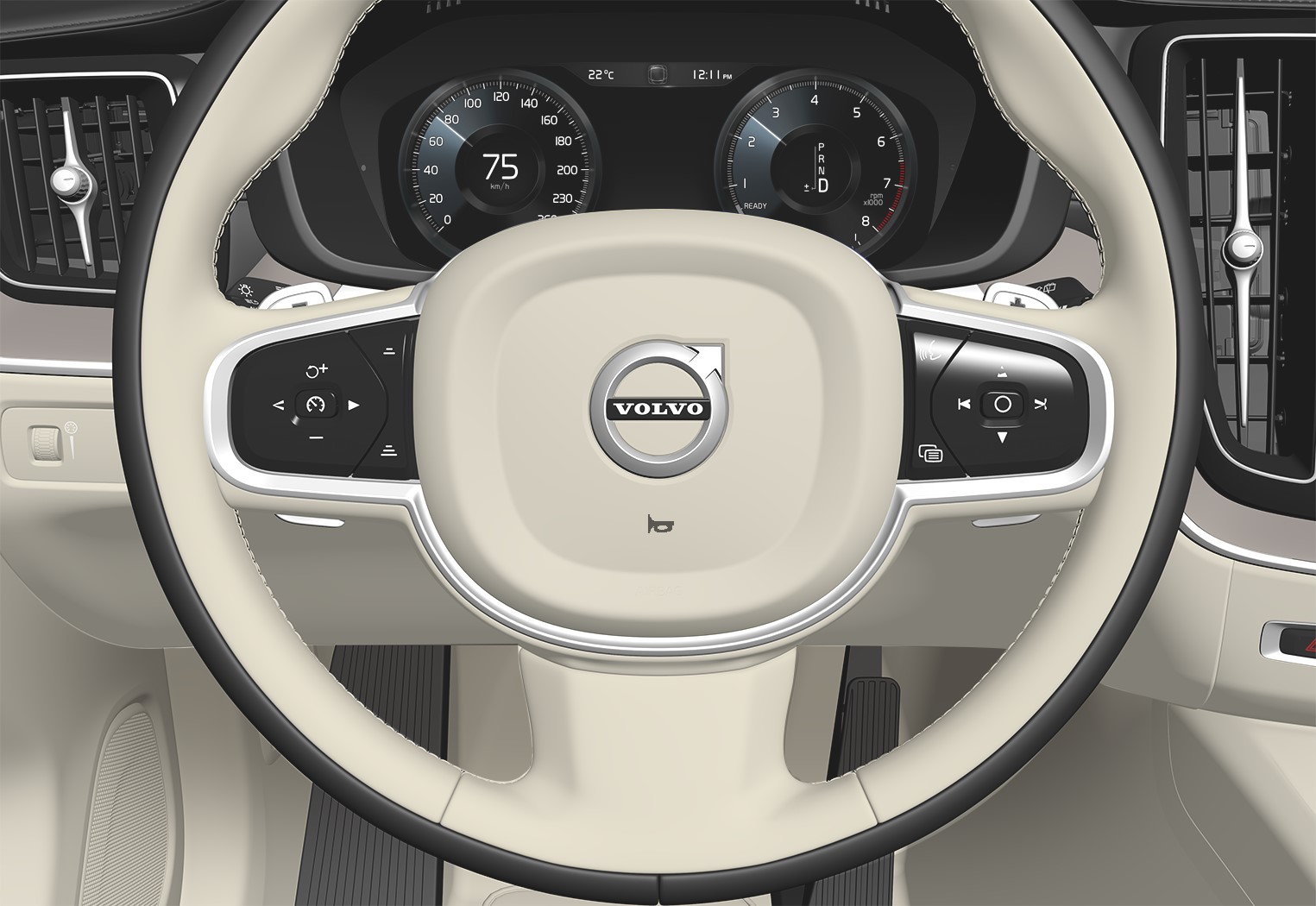 P5-1717-S90-V90-XC60-Horn, steering wheel